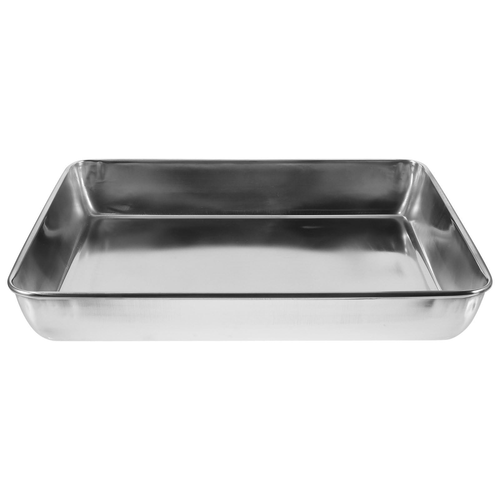 Zerodeko Bird Bath Tub to and Small Animals Stainless Steel Silver Pigeon Bath Basin with Shower Feature Pet's Stress Easy to Match Pet Birds Small Pigeons