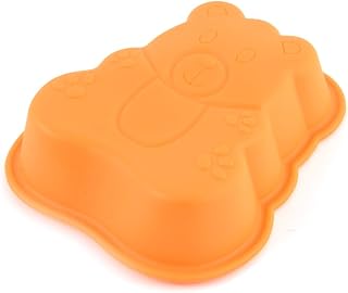 Ruilogod Silicone Non-stick DIY Craft Biscuit Pudding Chocolate Cake Bakeware Orange (id: a29 52b 66b 72e 750