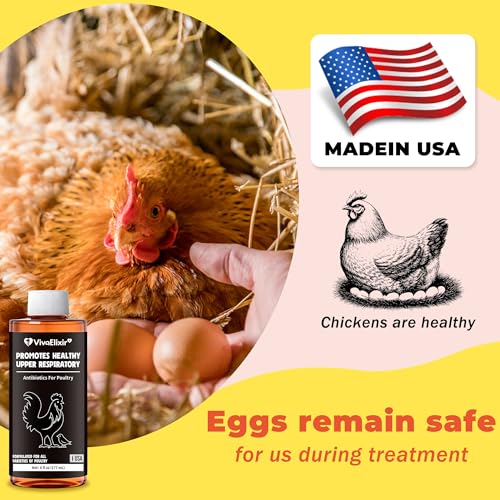 Respiratory Aid for Poultry - Chicken Supplement - Drinking Water Additive - Supports Respiratory Health in Roosters - Suitable for All Birds - 6 oz Dropper - Made in USA - Image 6