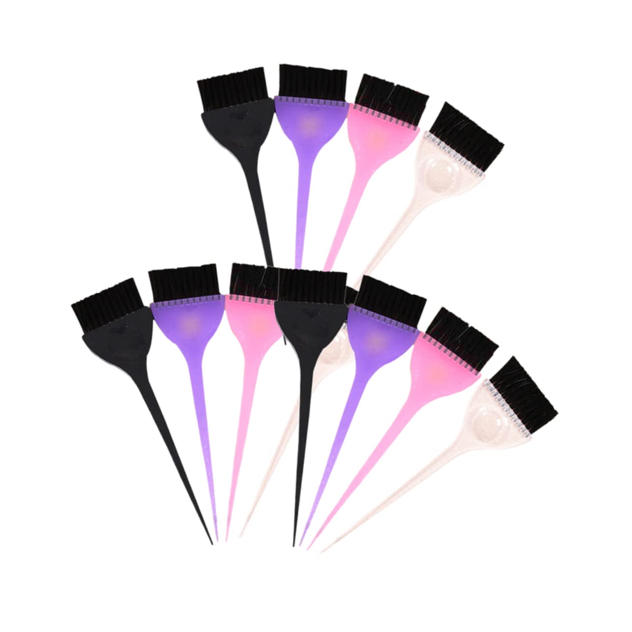 TOVINANNA 14pc Set Professional Hair Tint Brush for Dyeing Hair Brush Smooth Handle Salon Home Use Random