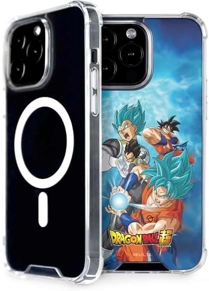 Skinit Phone Case Compatible with MagSafe iPhone 15 Pro Max - Officially Licensed Dragon Ball Super Goku Vegeta Super Ball Design