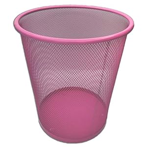 EUROXANTY Kantoor afvalemmer | 27 x 24 cm | metalen bureau-afvalemmer | ronde vuilnisemmer van metalen rooster…