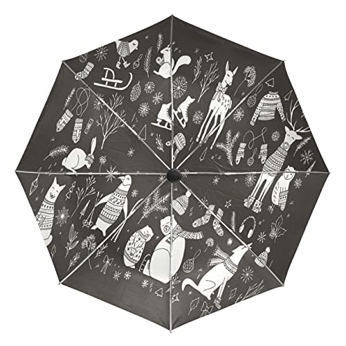Parapluie automatique coupe-vent pliable conçu pour les femmes actives