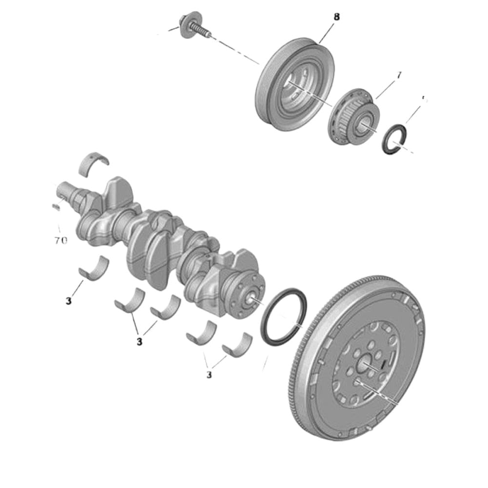 Paraolio albero motore 0514A3 compatibile con 106 206 207 208 301 307 308 T73 C2 C4