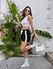 Irdcomps Women'sSport Shorts Cotton Lounge Running Gym Athletic Tracksuit Bottoms Comfy Hiking Travel Casual Sweat Shorts with Pockets(Black,M) #4