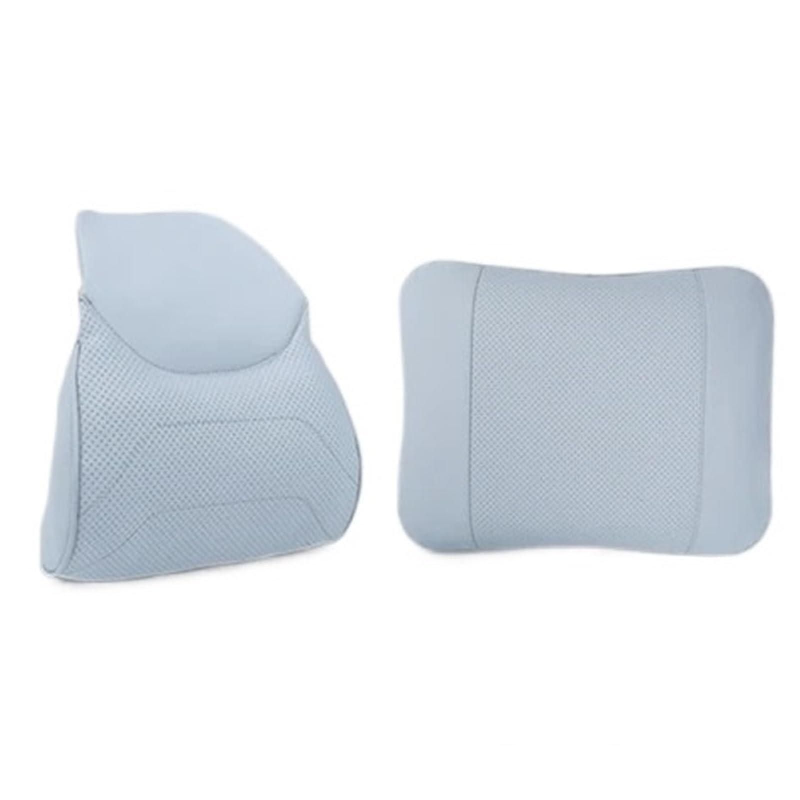 KVSWBRE Car Seat Pillow Fit For BYD Seal EV 2022 2023 Car Seat Neck Pillow Soft Leather Lumbar Support Car Headrest Neck Rest Cushion(Blue 2pcs)