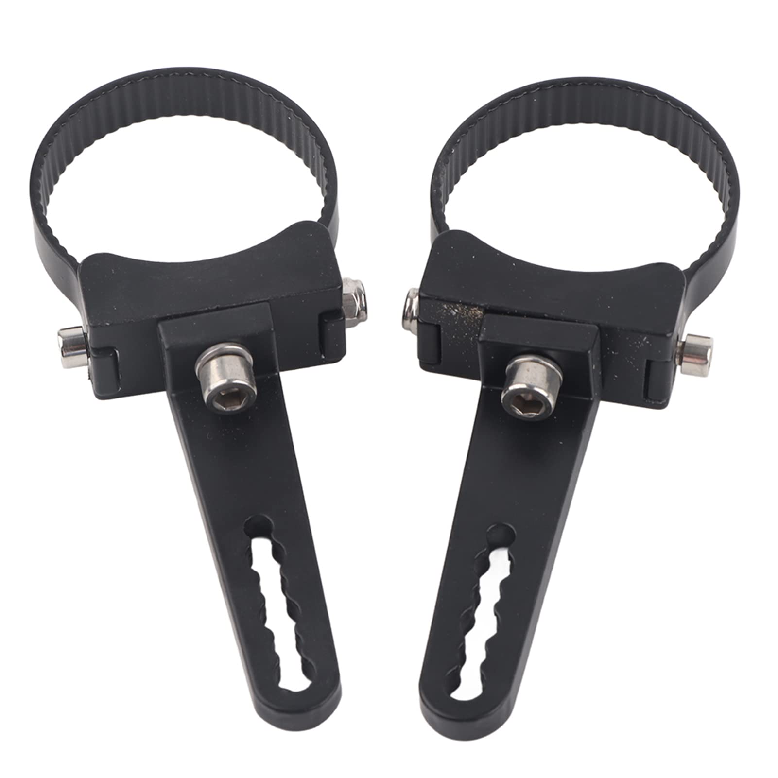 NEDOUK 2pcs 2.5" Universal Aluminum Bullbar Mounting Bracket Clamps, Adjustable LED Light Bar Bull/Roll Tube Mounting Brackets Holder Kits Universal