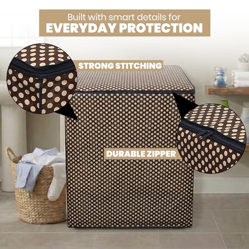Image of DREAM CARE Waterproof & Dustproof Washing Machine Cover Top Load & Semi Automatic Suitable for 8 kg, 8.2 kg, 8.5 kg (89 x 99 x 55 cms)