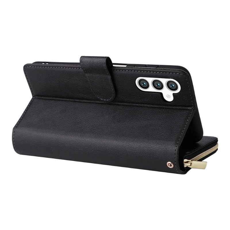 Étui en cuir Galaxy S10E or rose chic avec rabat aimanté