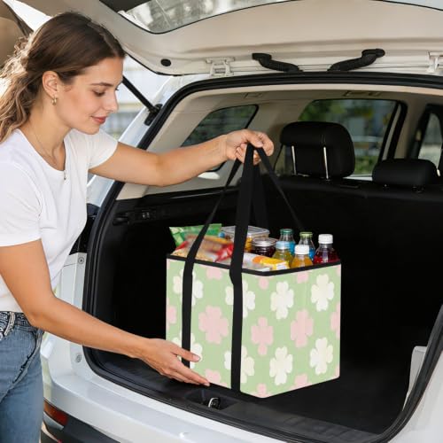 Bolsa de maletero de trébol para la compra diaria y viajes en familia 2