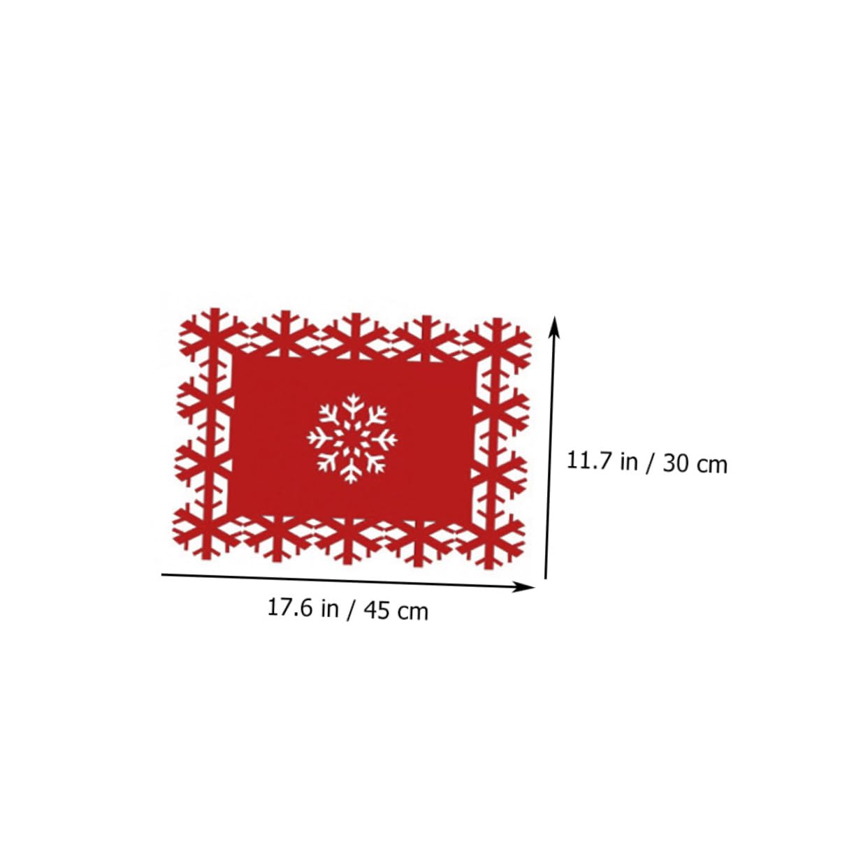 PRETYZOOM 16 Piezas Mantel Individual de de Nieve manteles de Navidad alfombras de Invierno para el hogar Christmas Tablecloth Christmas Table Runner Posavasos navideños tapete de Mesa