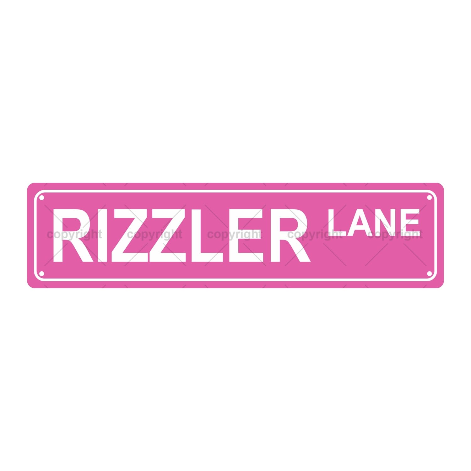 Rizzler Lane People Metal Tin Street Sign Bar Cafe Garage Cave Home Room Wall Bathroom Farmhouse Garden Porch Patio Decor,4x16 Inch