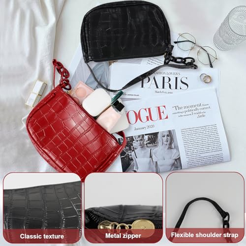 Clutch Tote, bolso pequeño de hombro en PU para mujer, mini bolso adorable para compras, caminatas y viajes miniatura 4