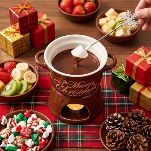 200ml Chocolate Melting Pot, Ceramic Fondue Cup Candy Meltie Mug, Coffee - image 3