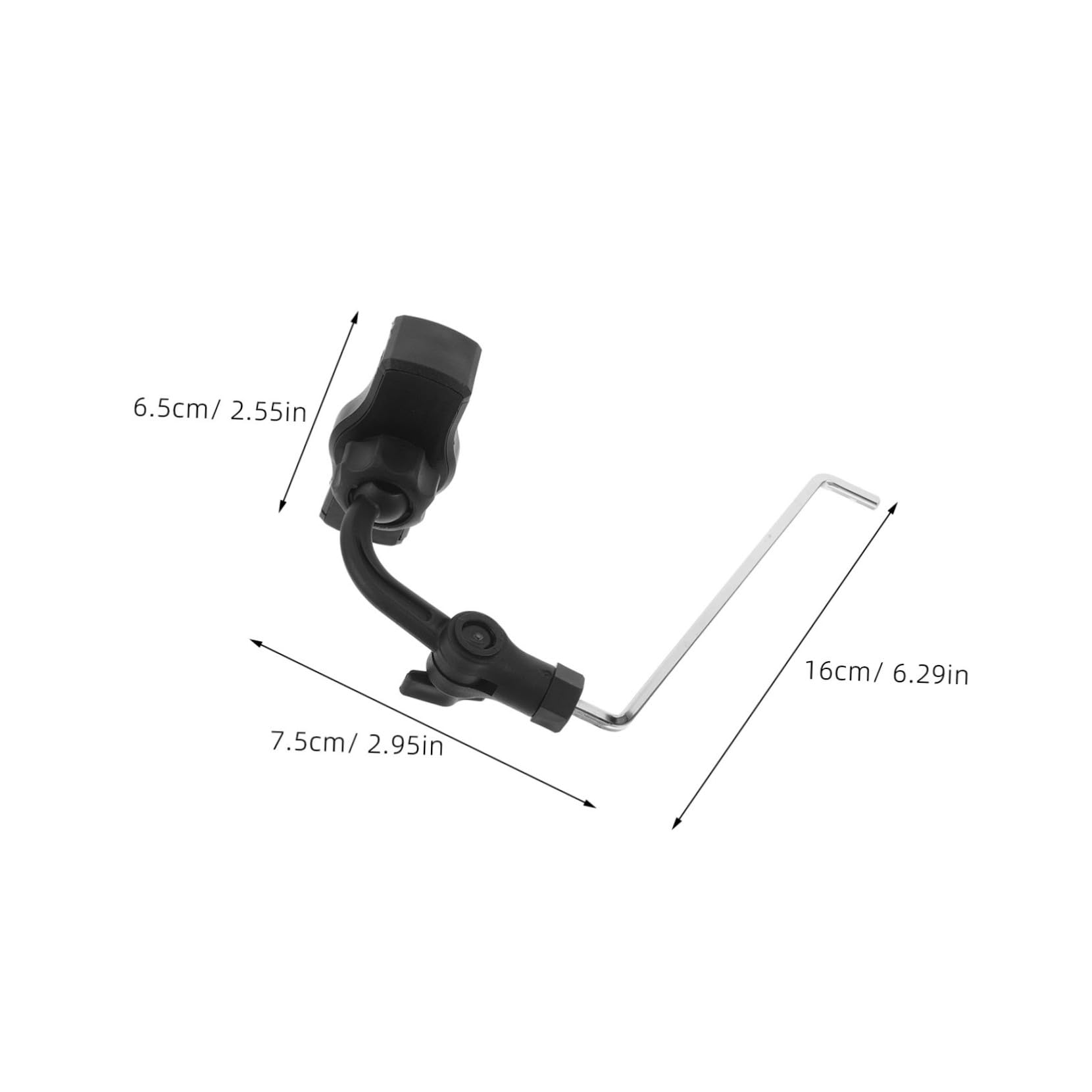 Soporte Para Móvil En Saxofón - Clip Ajustable, Acero Inoxidable Y ABS, Para Saxofón Alto