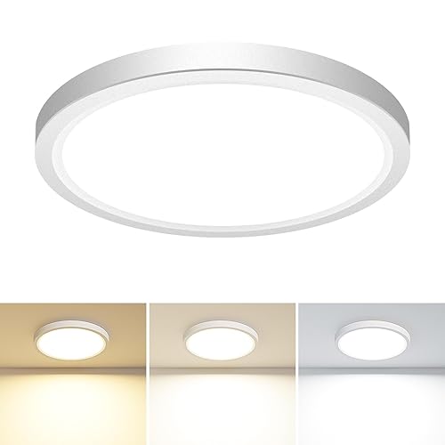 1PACK LED Flush Mount Ceiling Light, 3CCT Selectable 3000K-4000K-6500K &