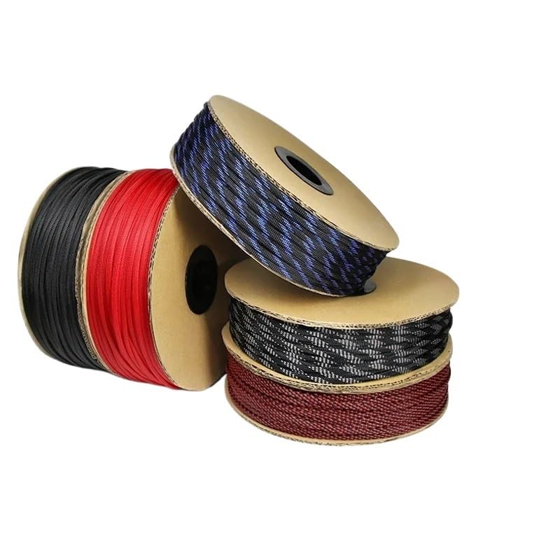 Protettore del cavo Guaina di protezione for cavi, guaina di gestione cavi, guaina intrecciata espandibile in PET da 2/10 m, guaina di protezione for cavi in ​​nylon con isolamento ad alta densità da