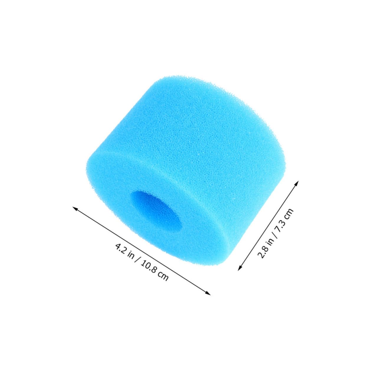 Filtre Éponge pour Aquarium, Colonne Bleue en Mousse 4 Pièces
