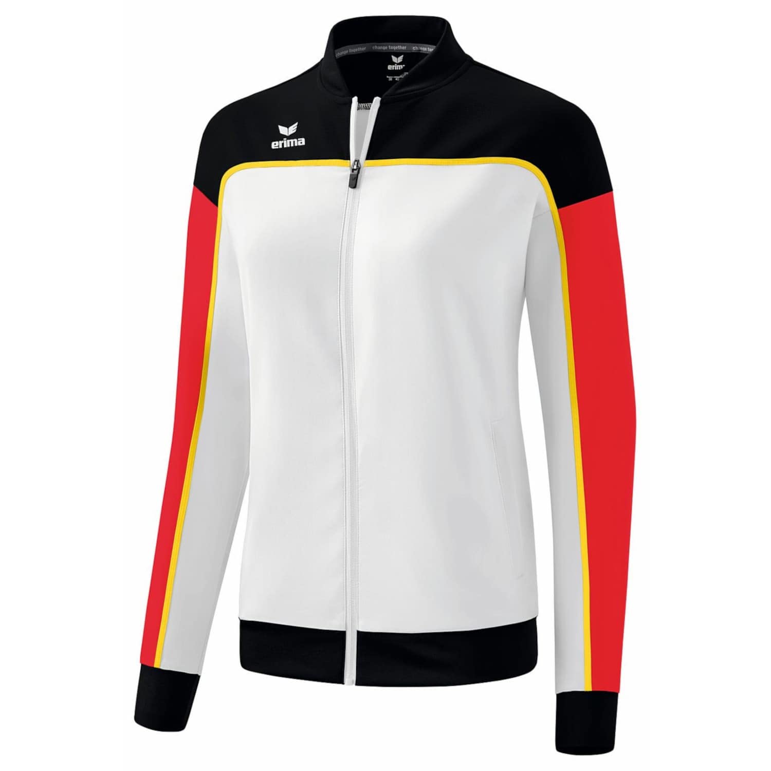 Erima Women's Change Functional Presentation Jacket, White/Black/Red, 38