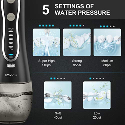 H2ofloss-Water-Flosser-Portable-Dental-Oral-Irrigator-with-5-Modes-6-Replaceable-Jet-Tips-Rechargeable-Waterproof-Teeth-Cleaner-for-Home-and-Travel-300ml-Detachable-Reservoir