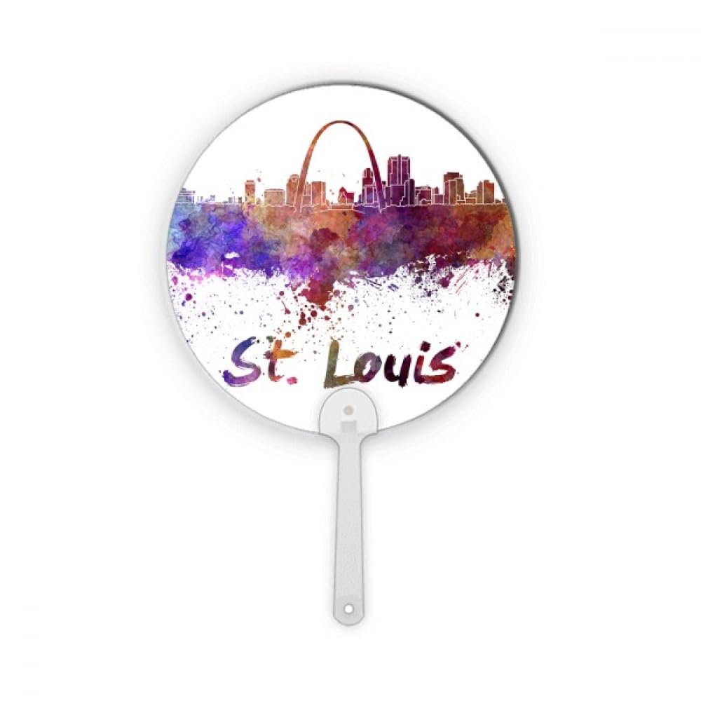 Aquarelle éventail en plastique rond de St.Louis Acmity