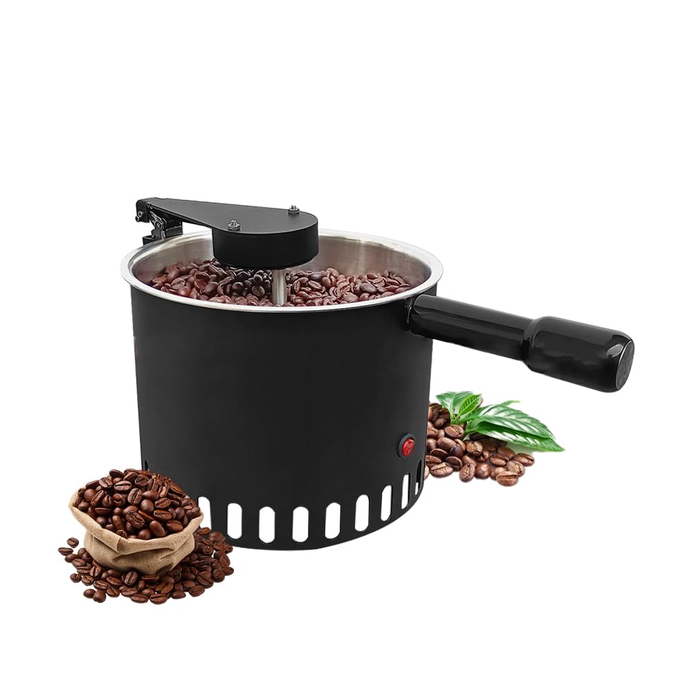 ZHJOPP Rotating Coffee Bean Cooler Auto-Stirring - Commercial/Home Rapid-Cooling Tray for Roasted Bean Roaster (40mesh Screen)