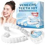 Snap on Veneers for Women and Men - Temporary False Teeth Dentures, Natural Appearance & Comfortable Fit, DIY...