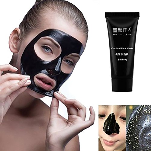 ROPALIA 40g Black Mud Facial Mask Blackhead Remover Deep Cleansing Peel Acne Mud Mask