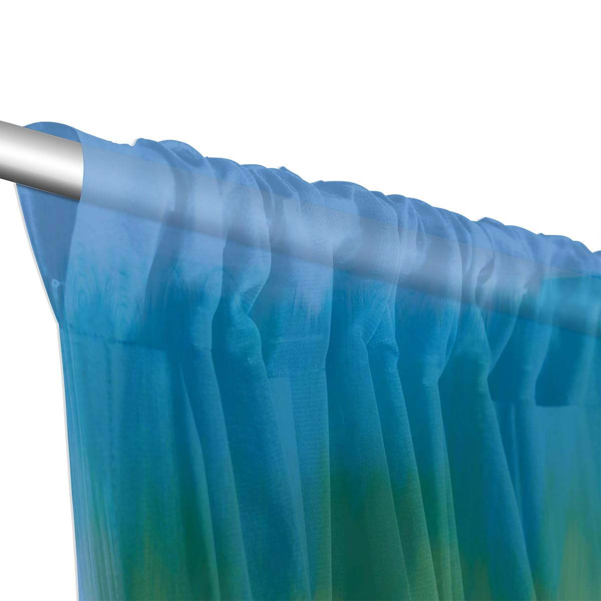 Tenda In Voile N/E RXYY Con Stampe Tropicali (Uccelli, Tigre, Zebra, Alberi), 139,7x213,4 Cm, 1 Pannello