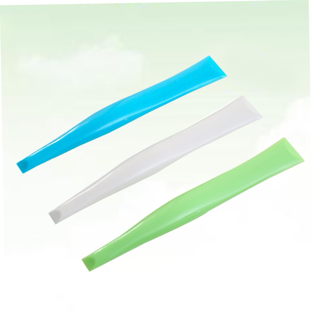 OKUMEYR 10pcs Kitchen Scraper Double-headed Cleaning Tool for Stovetops Non-scratch Design Mixed Colors for Kitchen Accessories and Gadget Needs