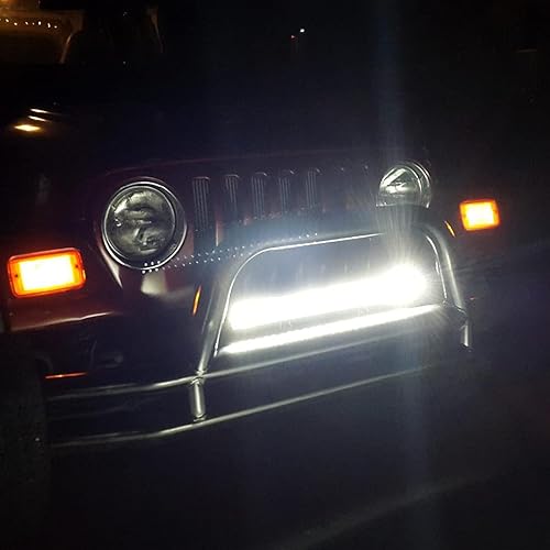 Miniatura 7 de AUXTINGS Barra de luz LED de 22 pulgadas, 144 W, haz combinado de inundación, luces LED para conducción todoterreno, para jeep, camión, vehículos