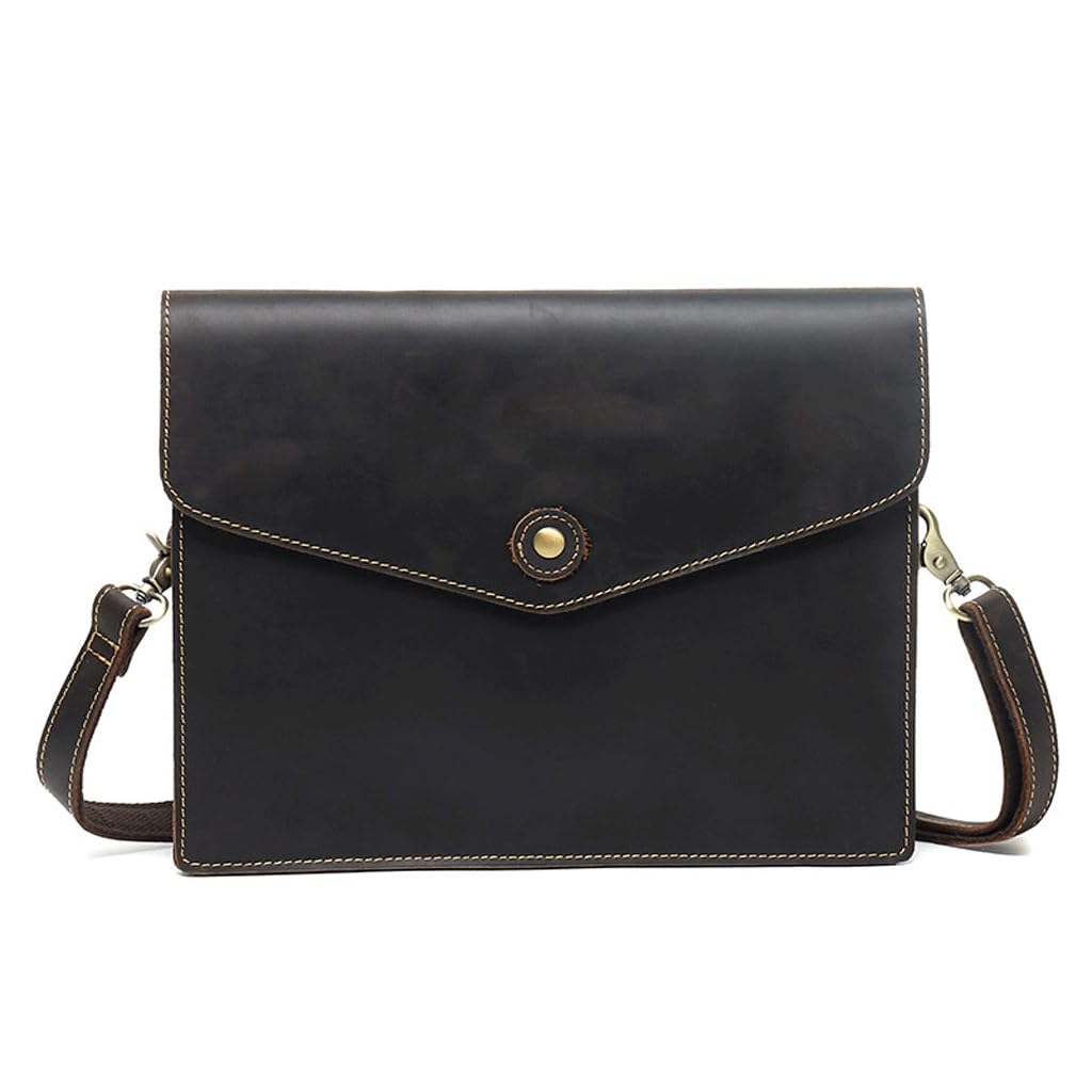Sacoche homme et femme en cuir véritable et sac à bandoulière fait main