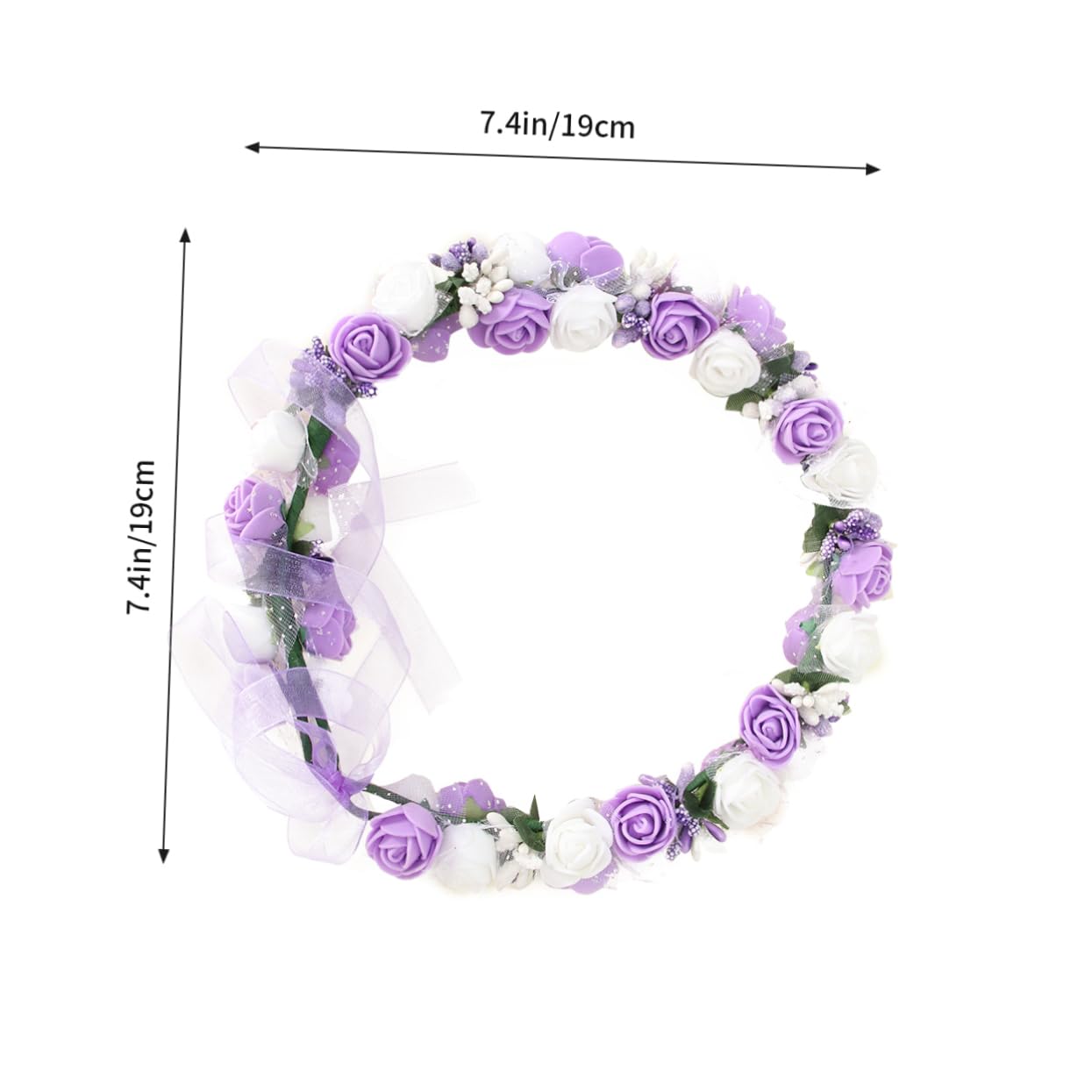 FRCOLOR 3sätze Handgemachte Braut Und Brautjungfer Blumenkranz Armband Und Weiß Stil Für Hochzeitsdekoration Und Fotografie Am Strand Leicht Und Angenehm Zu Tragen