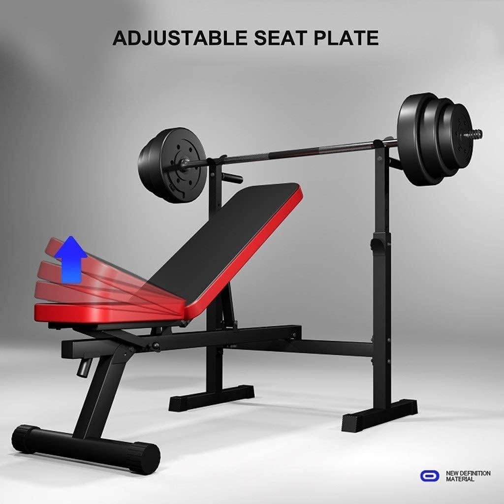 Weight Bench Adjustable Strength Training Bench Weight Bench Household Barbell Rack Bench Press Stool Multifunctional Fitness Equipment Weight Training Equipment,