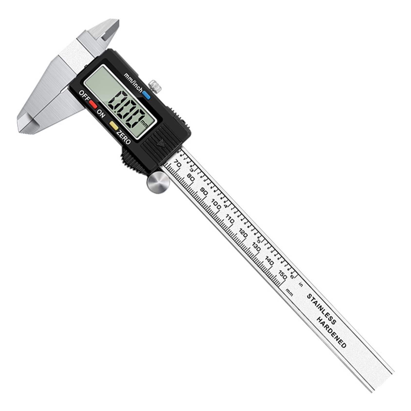 Suwmiarka cyfrowa, Cyfrowy Vernier Caliper 6 calowy 0-150mm Elektroniczny zacisk pomiarowy ze stali nierdzewnej(Calipers box)
