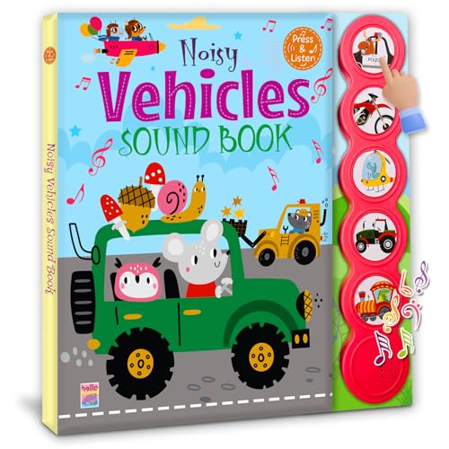 Image of Noisy Vehicles Sound Book, Press & Listen, Interactive Children's Book with Sound Buttons