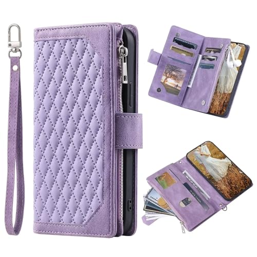 Coque antichoc pour Samsung Galaxy A17 5G en silicone et cuir à rabat