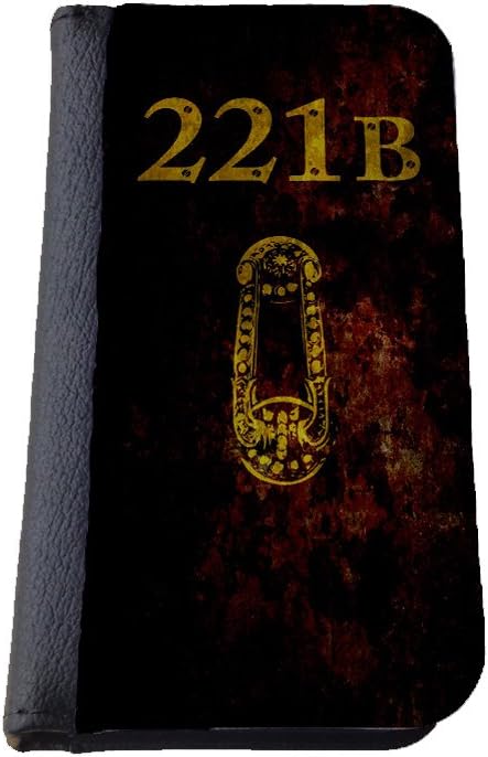 Baker Street 221B Sherlock Holmes iPhone 4 / 4S wallet case faux leather wallet, iPhone 4 flip case, book style
