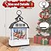Christmas Lantern Snow Globe Barn Water Glittering Lantern with 6H Timer Function Christmas Snow Globes 3 AA Battery Operated for Holiday Xmas Festival Decorations Gifts (Barn)