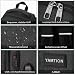 YAMTION Schwarz Rucksack Herren und Damen,Unisex Schulrucksack Teenager für Jungen Mädchen 17.3 Zoll Laptop Rucksack Schultasche mit USB für Uni Schule Arbeit Büro