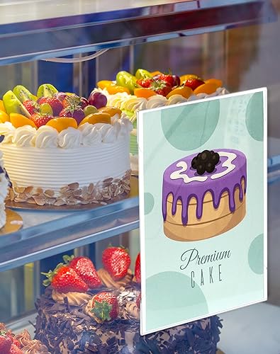 QWORK 6 Pezzi A4 Portadepliant Acrilico con