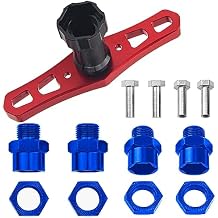 ShareGoo 17mm Wheel Hex Wrench & 12mm to 17mm Wheel Hex Drive Hub Adapter 15mm Offset Extension Compatible with Tamiya Axial RC4WD Traxxas Redcat 1/10 RC Car Buggy Truck Blue