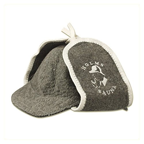 Preisvergleich Produktbild Saunahut, Saunamütze, Filzkappe Holms 100% Baumwolle
