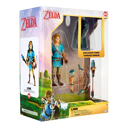The Legend Of Zelda Breath Of The Wild Link Exclusive Action Figure [Tunic, Bow, Arrow & Quiver] #TOP7