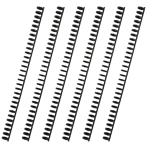 カール事務器(CARL) ルーズリング 綴じ枚数50枚 リング径10mm 6本入 ブラック 日本製 LR-10-Kの商品画像（Amazon）