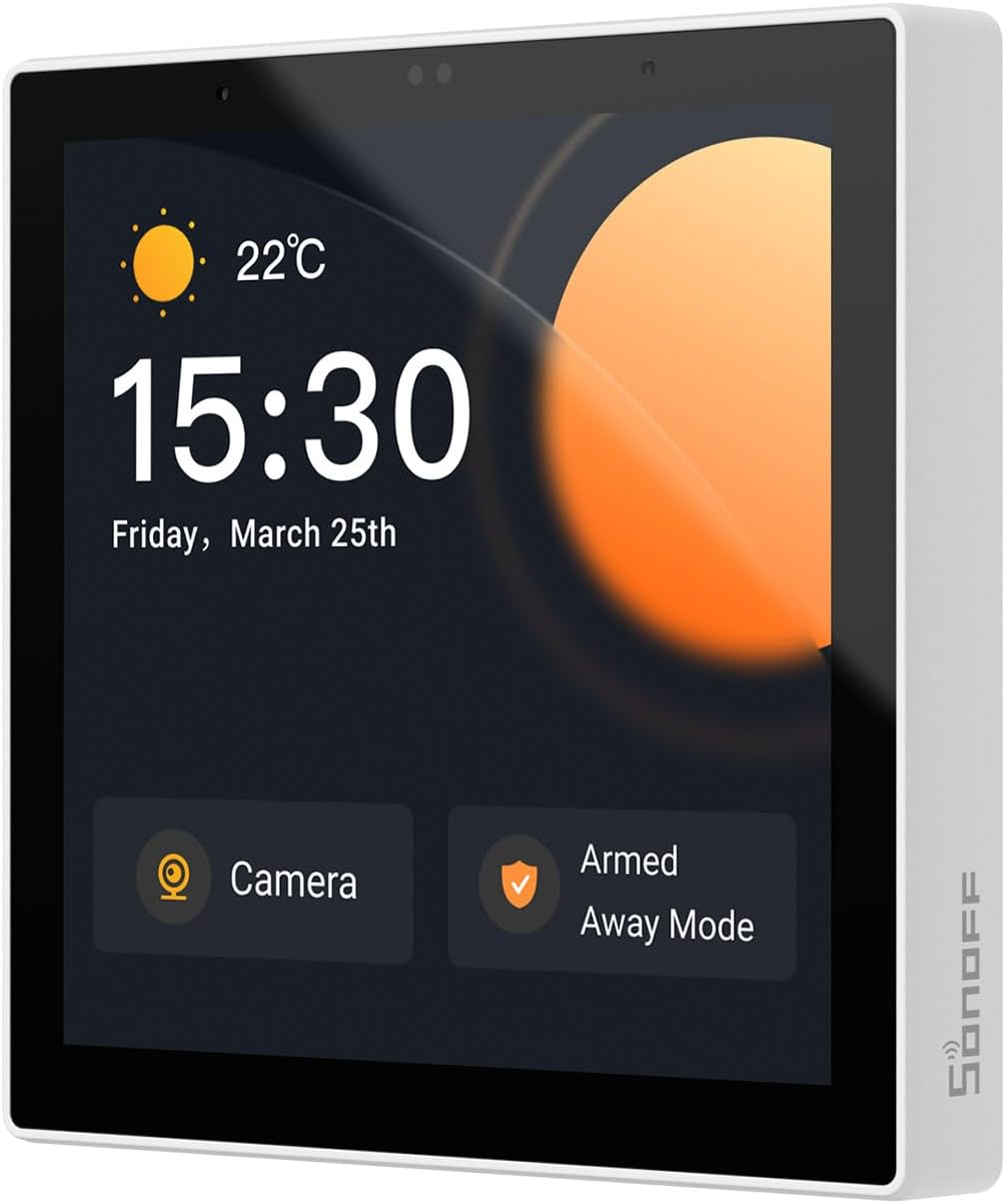 NSPanelPro Smart Home Control Panel, Supports Bi-Directional Synchronisation with HA, with ZigbeeGateway, Intelligent Security Functions
