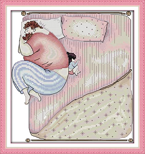 Broderie point de croix kit débutant motif facile tissu 11CT
