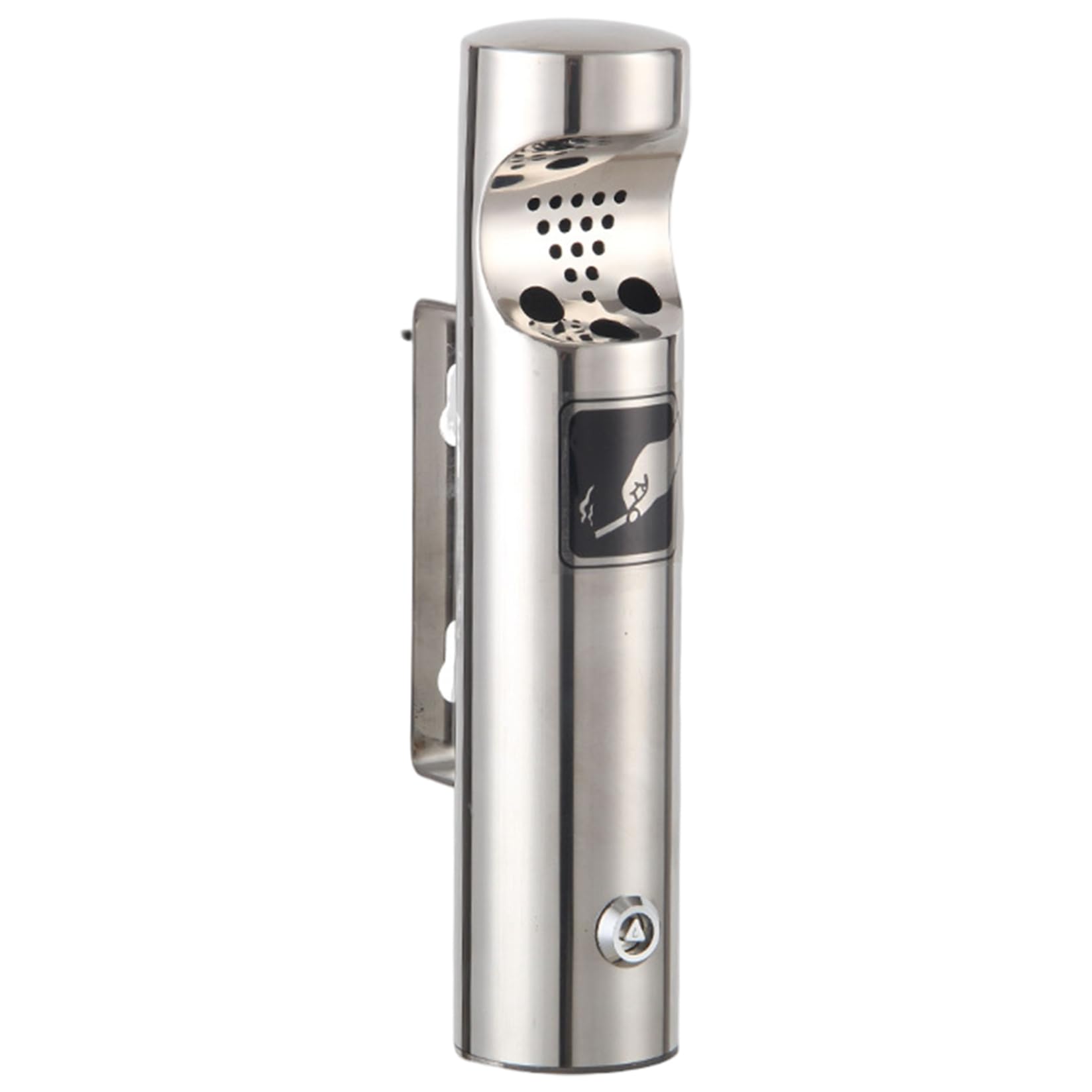 Muzrunq Wall Mounted Trash Can Outdoor Trash Can Cigarette Outdoor Vertical Stainless Steel Cigarette Wall Mounted Waste Bin