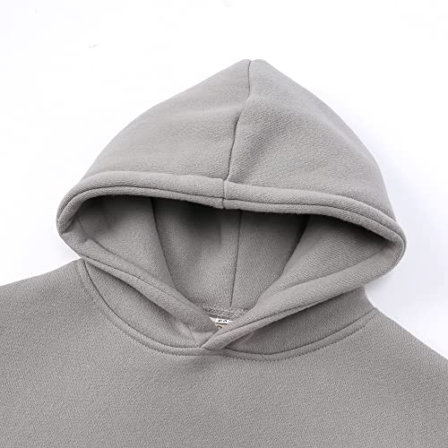 Image of MYGBCPJS Youth 2PCS Jogger Outfits Set Fleece Hooded + Sweatpants Boys Girls Athletic Sweatsuits Pullover Clothes