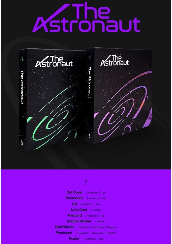 Amazon.com: BTS (4 GIFT) JIN THE ASTRONAUT Album SET (VER 01 + VER